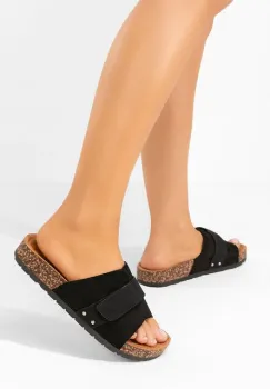 Papuci cu talpa groasa Miela negri imagine