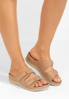 Papuci cu talpa ortopedica Raquela kaki imagine