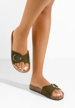 Papuci dama Andrina verzi imagine