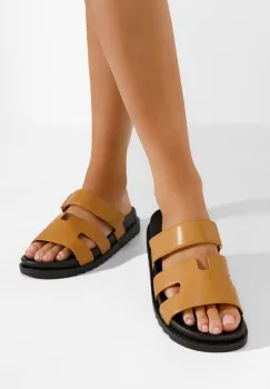 Papuci dama Denisa V3 camel imagine