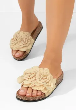 Papuci dama Marisha bej imagine