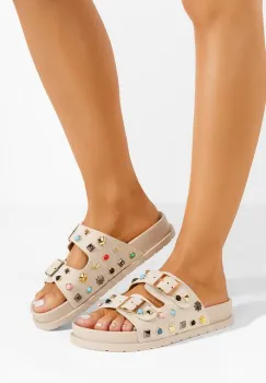 Papuci dama Volucia bej imagine