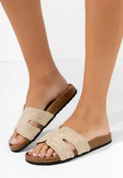 Papuci fara toc Estebana bej imagine