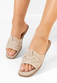 Papuci fara toc Sadisa bej imagine