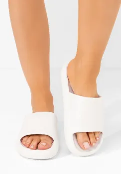 Papuci plaja dama Jomya V3 albi imagine