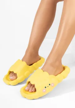 Papuci plaja dama Sanny galbeni imagine