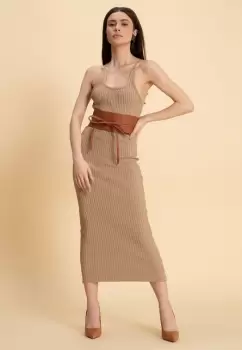 Rochie midi Hannelore Bej imagine