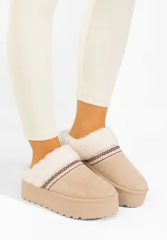 Saboti dama cu platforma Anelisse bej imagine