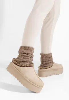 Saboti dama cu platforma Esmie bej imagine