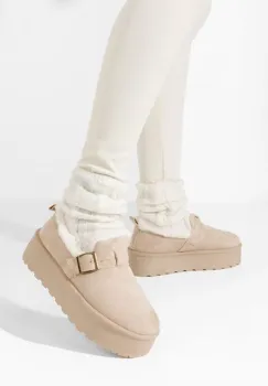 Saboti dama cu platforma Sheree bej imagine