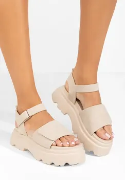 Sandale cu platforma Alysha bej imagine