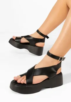 Sandale cu platforma Chyeko negre imagine