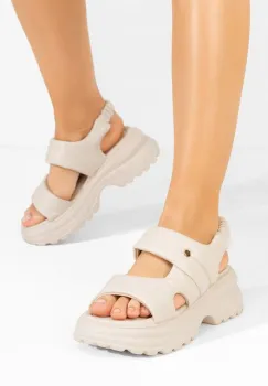 Sandale cu platforma Clemmie bej imagine