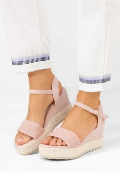 Sandale cu platforma Debbi roz imagine