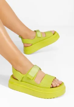 Sandale cu platforma Lashela verzi imagine