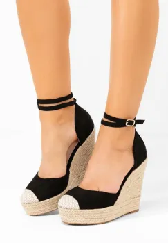 Sandale cu platforma Saniza V3 negre imagine