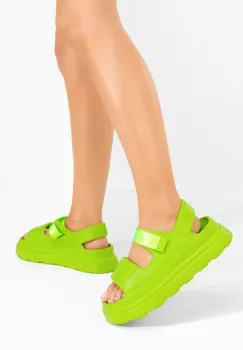 Sandale cu platforma Sharia verzi imagine