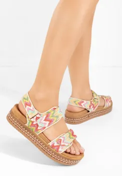 Sandale cu platforma Vernysa multicolore imagine