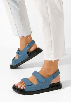 Sandale cu talpa groasa Briane denim imagine