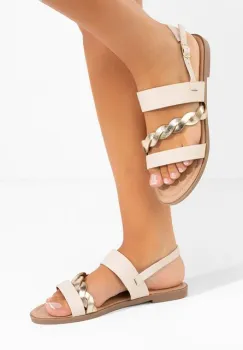 Sandale cu talpa joasa Melboa bej imagine