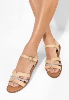 Sandale cu talpa joasa Suny bej imagine