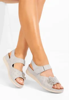 Sandale cu talpa ortopedica Belua gri imagine