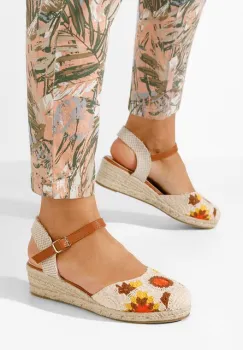 Sandale tip espadrile Elioth bej imagine