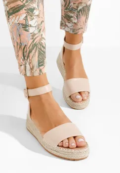 Sandale tip espadrile Vicky bej imagine