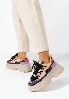 Sneakers cu platforma Adane multicolori imagine