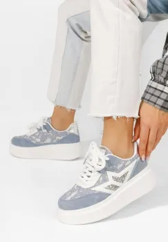 Sneakers cu platforma Dayla albastri imagine