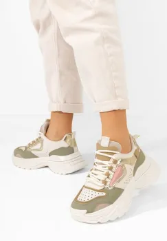 Sneakers cu platforma Dorathy verzi imagine