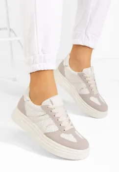 Sneakers cu platforma Dyvina bej imagine