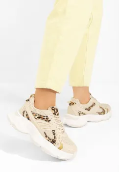 Sneakers cu platforma Marcysa leopard imagine