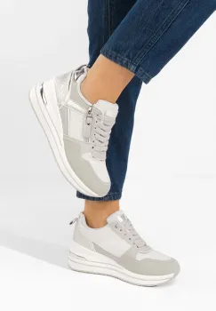 Sneakers cu platforma Snuvira gri imagine