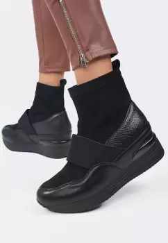 Sneakers cu platforma Soliana V2 Negri imagine