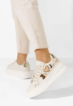 Sneakers cu platforma Stephenie bej imagine