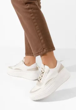 Sneakers cu platforma Tenerife bej imagine