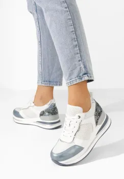 Sneakers cu platforma Tiela albastri imagine