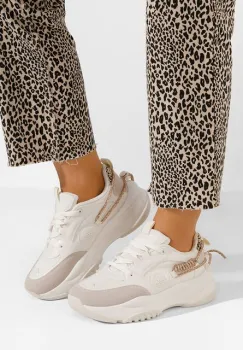 Sneakers dama Anouki bej imagine