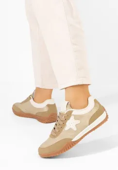 Sneakers dama Calira kaki imagine