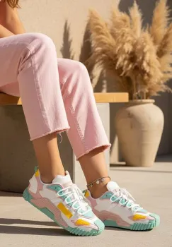 Sneakers dama Calistra multicolori imagine