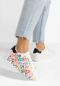 Sneakers dama Carlina V2 albi imagine