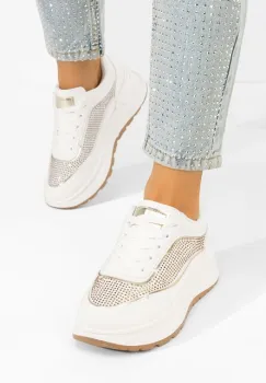 Sneakers dama Dalyana albi imagine