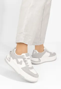 Sneakers dama Darrya albi imagine