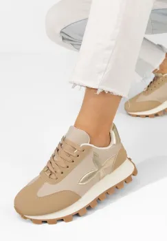 Sneakers dama Dionne bej imagine