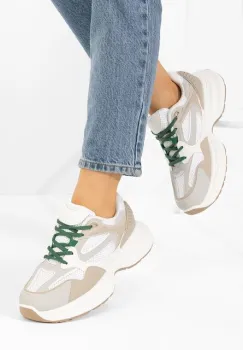Sneakers dama Elsana bej imagine