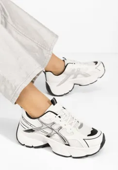 Sneakers dama Epifania albi imagine