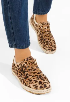 Sneakers dama Georgya leopard imagine