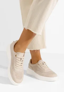 Sneakers dama Hessa bej imagine