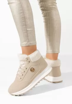 Sneakers dama imblaniti Avilma bej imagine